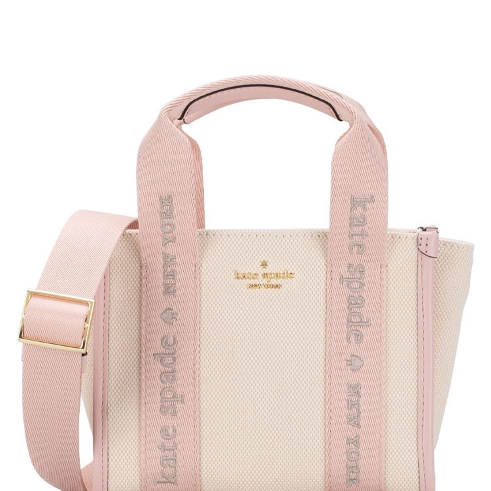 kate spade Blush Pink and Cream Tote